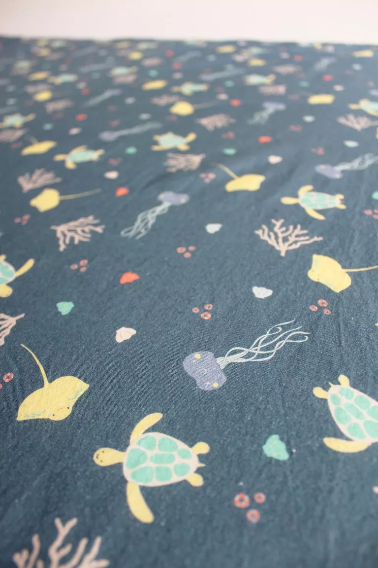 Estoreta per a nadons plegable 135x100cm  Sea turtle - imagen 8